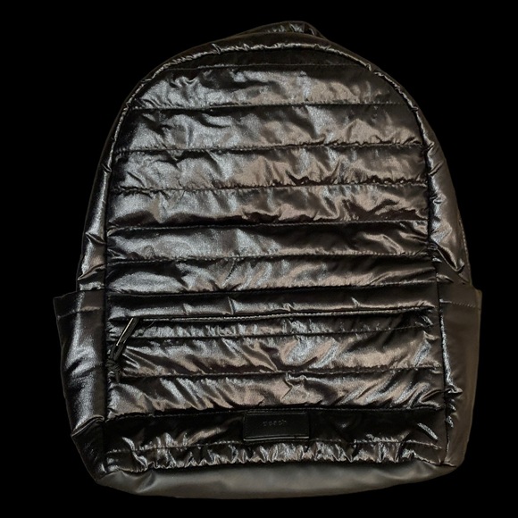 Handbags - Peach Black Backpack